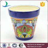 YSfp0007 Set of 3 Round Shape Ceramic Flower Pot for Balcony thumbnail-3