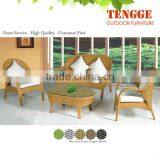 Patio Furniture- Synthetic Wicker Sofa 082008 thumbnail-1