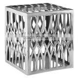 Designer Perforated Metal Stool thumbnail-1