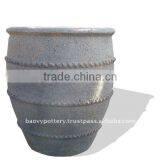 Vietnam Old Stone Outdoor Planter, Outdoor Pottery thumbnail-1