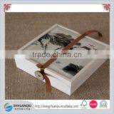 New Design Plain Painting Wooden Tea Box Wooden Gift Box thumbnail-1