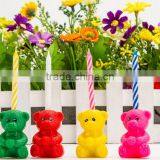 Happy Bear Birthday Candle for Children Celebration thumbnail-3