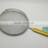 Kitchen Accessories Stainless Steel Cooking Splatter Screen With Plastic Handle for Splatter Cuard Fits thumbnail-5