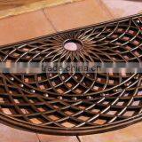 Bronze Rubber Scrollwork Mat thumbnail-1