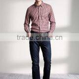 New Design Small Checked Blends Cotton Men Shirt SL0069 thumbnail-2