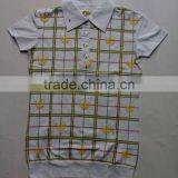 2011 Fashion Design Ladies All Over Printed Soft Polo T-shirt thumbnail-1