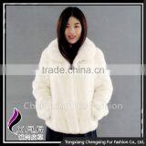 CX-G-A-96 Wholesale Stylish Cheap Winter Wear Real Mink Fur Coat Women thumbnail-2