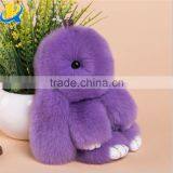 Wholesale Real Mink Fur Keychain Soft Lovely Rabbit Keychain thumbnail-4