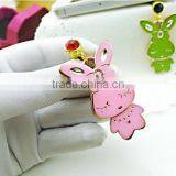 Chic Perforating Anti Dust Headphone Plug Cute Rabbit Pendant Cellphone Plugs for Girls thumbnail-3