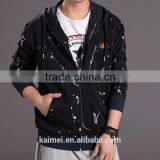 Wholesale Creative Design Eco-friendly Good Quality Eco-friendly Breathable Anti-wrinkle Cute Man Hoodie Zipper CVC(65/35) thumbnail-3