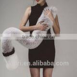 Winter Casual Fashion Women Big Whole Fox Fur Scarf Lady Colorful Wraps Women Faux Fur Wrap Shawls thumbnail-6