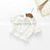 S33564W Girls White Shirts 2017 Girl Lace Princess Blouse thumbnail-1