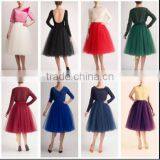 Walson Apparel Long Tutu Shirt With High Waisted Tie for Women Dress thumbnail-1