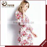 Sleeping Robe for Women Floral Pattern Wedding Bride Cotton Robe FR0026 thumbnail-1