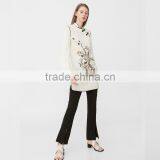 Mandarin Collar Vintage Clothing Oriental Long Sleeve Top for Women thumbnail-3