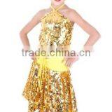 2014 New Design Colorful Sequin Latin Dress thumbnail-1