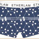 Dots Blue White 88% Polyester 12% Underwea Production r, MEN Boxer Short, thumbnail-2