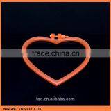 Colorful Plastic Heart Design Hand Embroidery Cross Stitch Hoops thumbnail-2