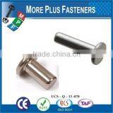 Made in Taiwan High Quality Rivet Copper Rivet Flat Head Rivet thumbnail-4