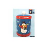 Sell High Density Dolomite Canister with Clay Snowman