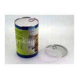 Small Food Grade Powder Paper Tube Packaging , Aluminum Easy Open End thumbnail-1