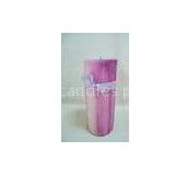 Dinner Table Purple Dripping Wax Scented Pillar Candles with 6 * 15cm