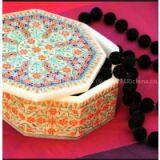 Inlay on Marble Jewellery Box Shell Inlay on Marble Box thumbnail-2
