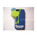 Blue Silicone Cell Phone Case Tasteless / Monsters University Iphone 5 Case