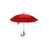 Outdoor Kids Rain Umbrellas / 17 Inch Red Personalized For Children