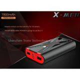 ce Fcc Rohs Certified 3 Usb Portable Power Bank 7800mAh