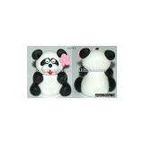 Miniature Mini Cartoon Clay Doll 1 to 2inch Panda Flower thumbnail-1