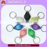 plastic mini UV keychain note detector promotional