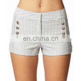 CHEFON Railroad Stripe Matilot Shorts CSS0145 thumbnail-2