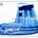 New Design Giant Inflatable Water Slide,double Lane Inflatable Slide,marble Pattern Inflatable Slide