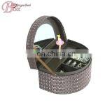 Fashion Semicircle Cardboard Jewelry Ballerina Music Box With Mirror thumbnail-2