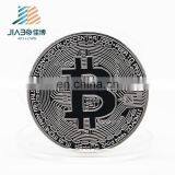 Cheap Zinc Alloy Customized Logos Gold Silver Bronze Plated Bitcoin Challenge Coin With Acrylic Box