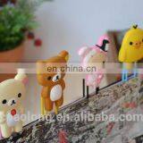 OEM Order Factory Supply Custom Embossed or Debossed Logo Soft Pvc Book Clip,rubber Bookmark for Kids