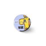 Custom Pocket Deer Round Enamel Metal Pin Badges