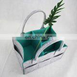 Portable Protective Baby Nursery Organizer Felt Diaper Bag Large thumbnail-7