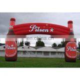 Advertising Arches Custom Branding Printed Inflatable Bottle Shape Entrance Gate Arch for a Beer Festival