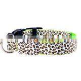 Factory Wholesale Leopard Print Dog Cat Safety Glow Flashing Led Pet Collar thumbnail-5