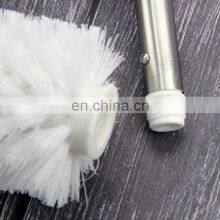 Long Handle Stainless Steel Bathroom Toilet Cleaning Brush With Holder thumbnail-3