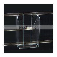 1 Pockets Plastic Magazine Holder Slatwall Acrylic Pocket Book Holder