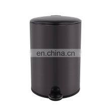 Household Elegant Black 5L Pedal Bin Bathroom Hotel Dustbin With Cover thumbnail-5