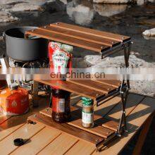Outdoor Camping Picnic Portable Multifunctional Folding Table Commodity Shelf thumbnail-3