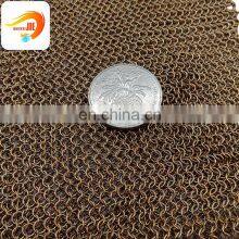 304L Stainless Steel Decoration Chainmail Sheets / Welded Ring Mesh