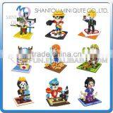 Mini Qute SC Kawaii Anime One Piece Luffy Zoro Sanji Chopper Nami Usopp Diamond Plastic Building Block Boys Educational Toy