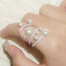 S925 Sterling Silver Ring With Freshwater Pearl Ring for Women thumbnail-3