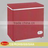 Red Wine Color Chest Freezer 100~800L With Lock&key thumbnail-1