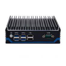 Partaker Fanless Mini PC Small Desktop Computer NUC Intel Celeron J4125 Quad Core 1xHD-MI 2xDP 2xLan 6xUSB 1xCOM Windows 10 Pro thumbnail-3